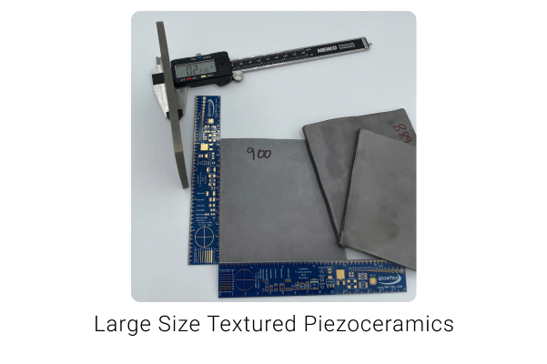Large Sized Textured Piezoceramics