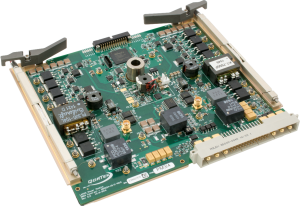 low noise power supply sharp Low noise power supply. It's square-shaped, green, yellow, and black.